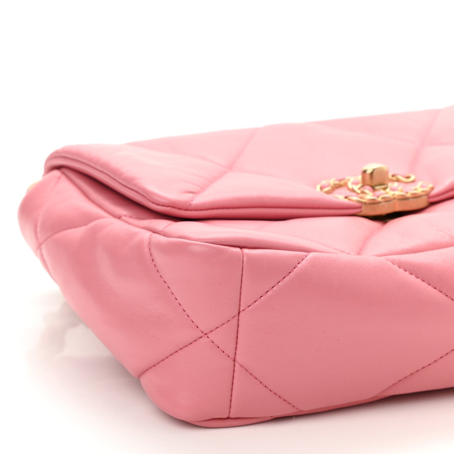 Chanel Lambskin Quilted Medium Chanel 19 Flap Pink 8 of 10