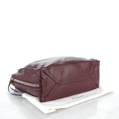 Balenciaga Veau Papier A4 Zip Around Tote Rouge Aubergine 4 of 7