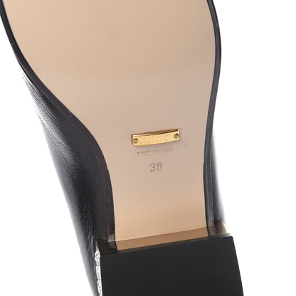 Gucci Goatskin Crystal Womens Horsebit Loafers 38 Black 7 of 14