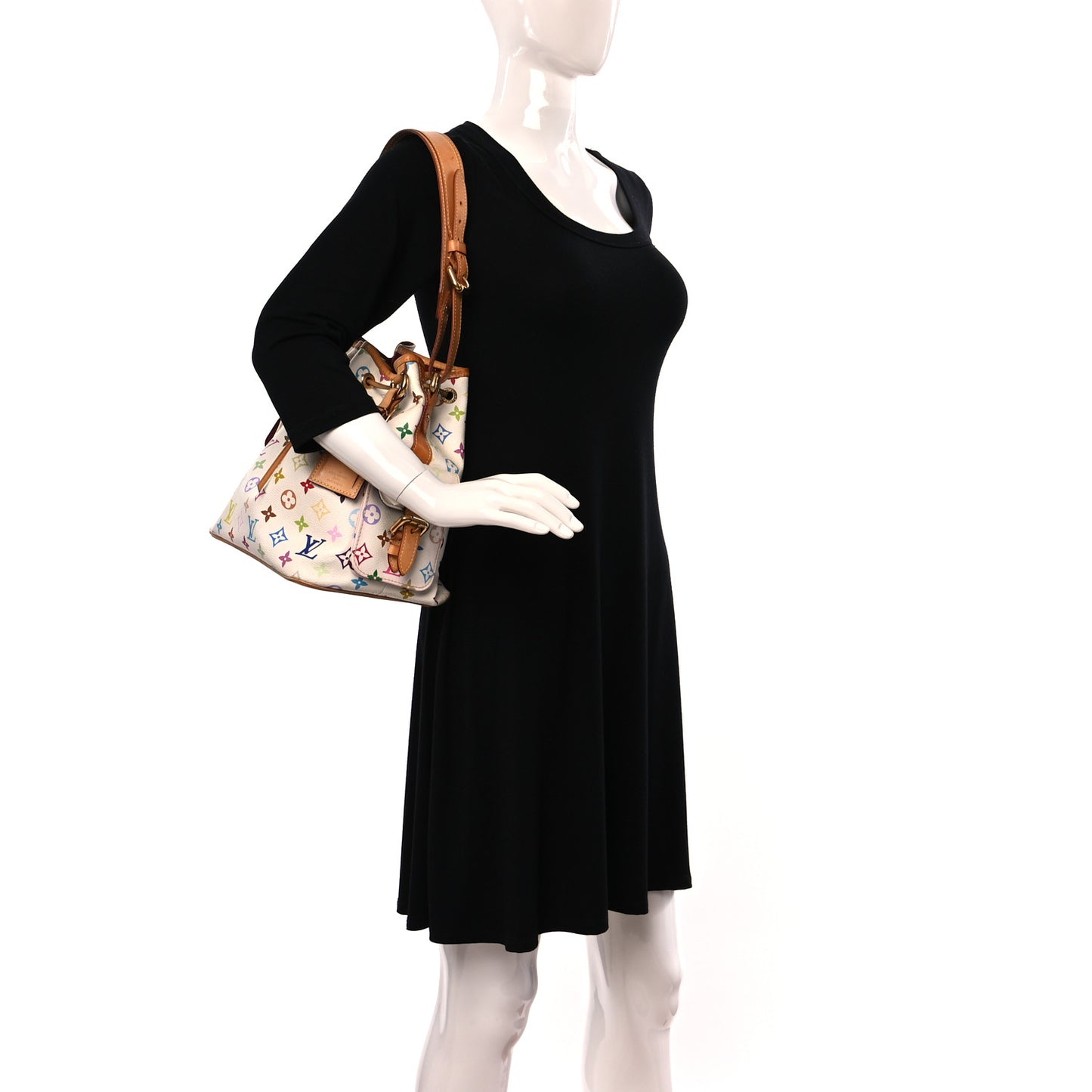 Monogram Multicolor Petit Noe White
