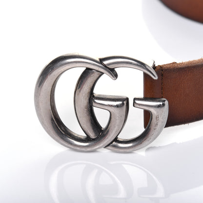 Gucci Cuoio Toscano Nickel Double Double G 40mm Belt 90 36 Cuir 5 of 10