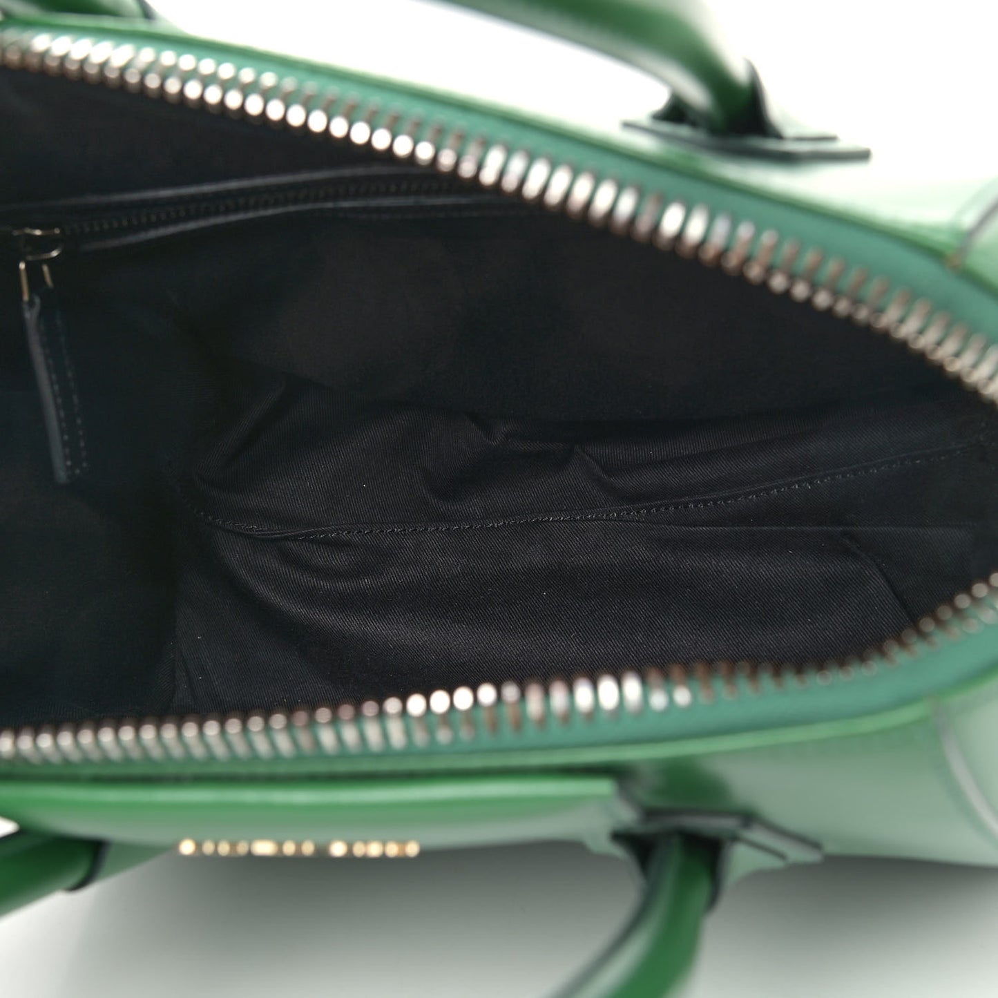 Shiny Lord Calfskin Small Antigona Emerald