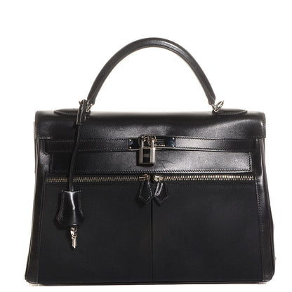 Hermes Box Toile Lakis Kelly 32 Black 1 of 24