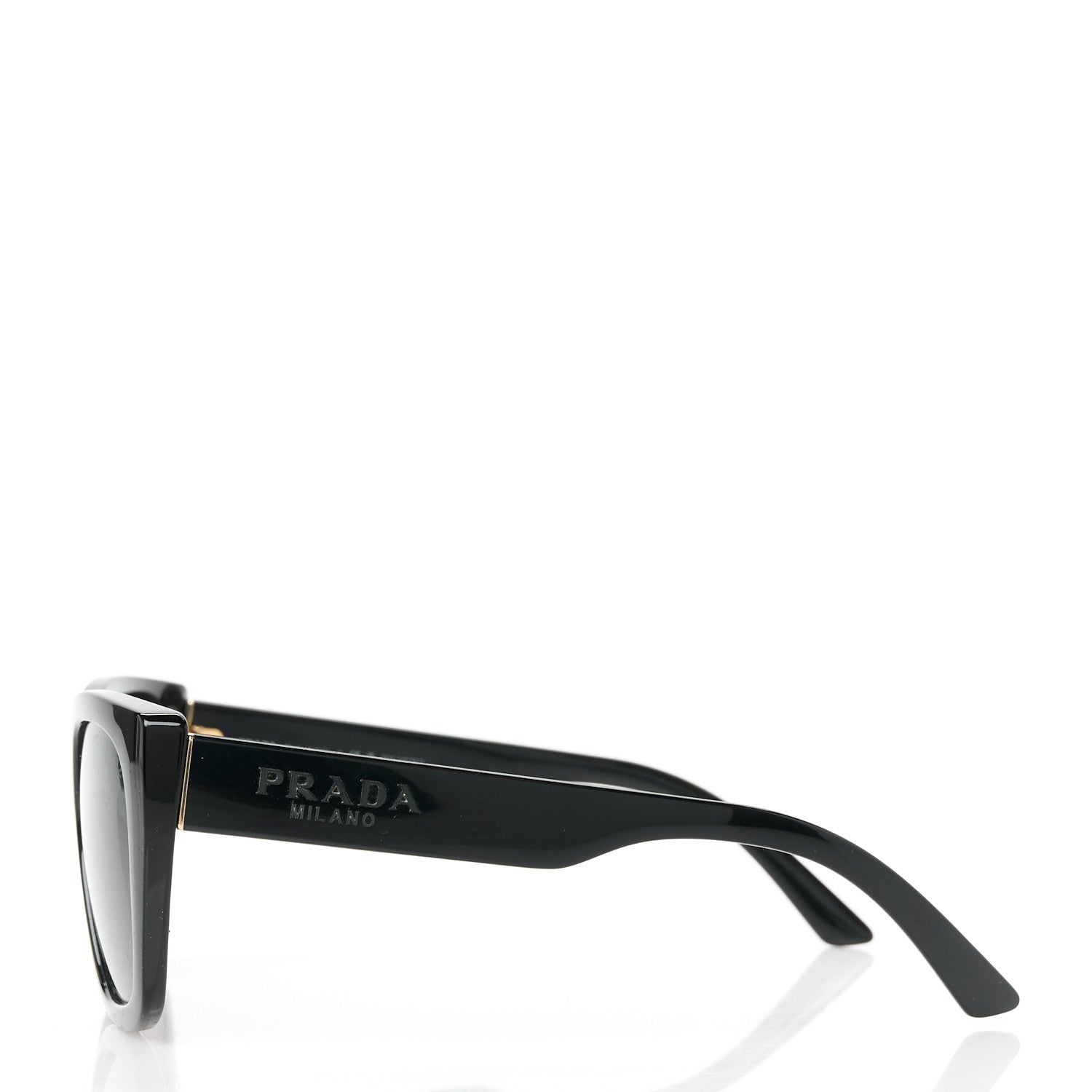 Prada Cat Eye Sunglasses SPR 24X Black 3 of 8