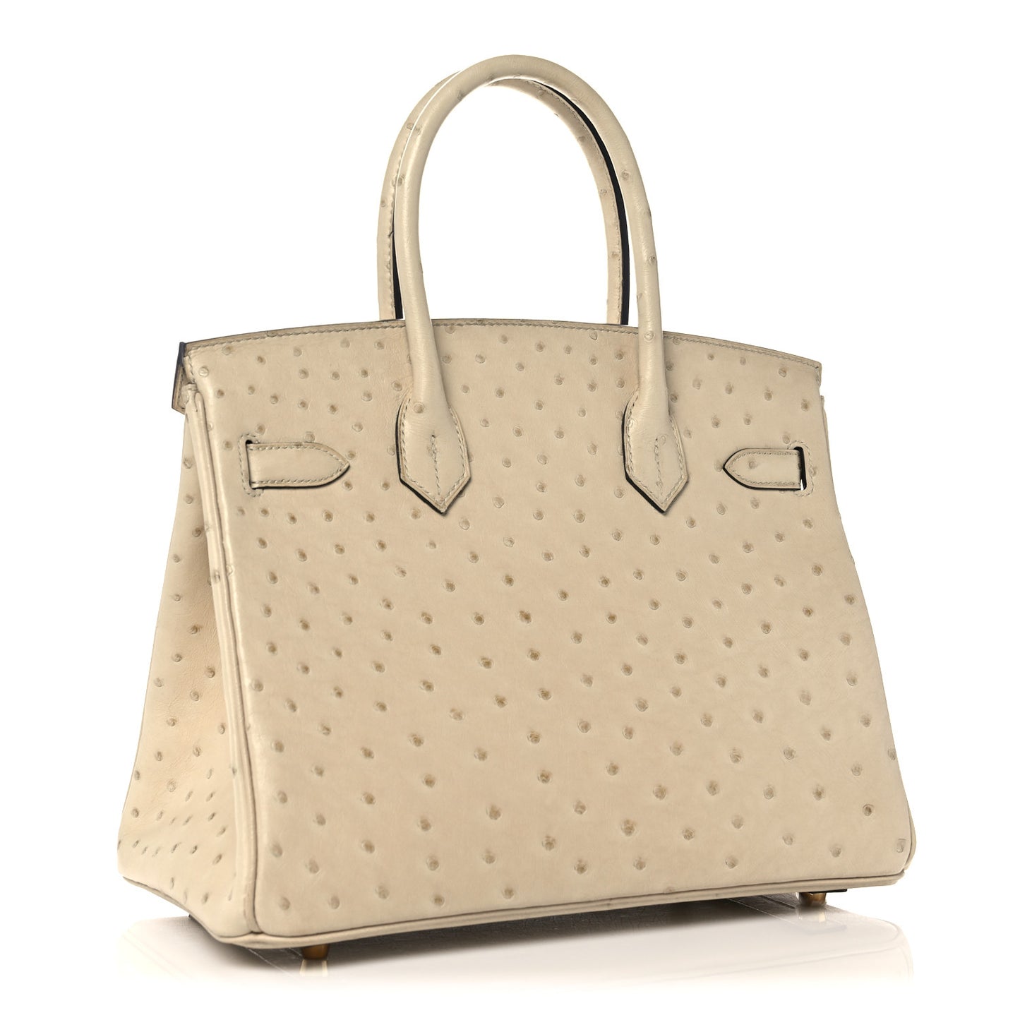 Ostrich Birkin 30 Parchemin