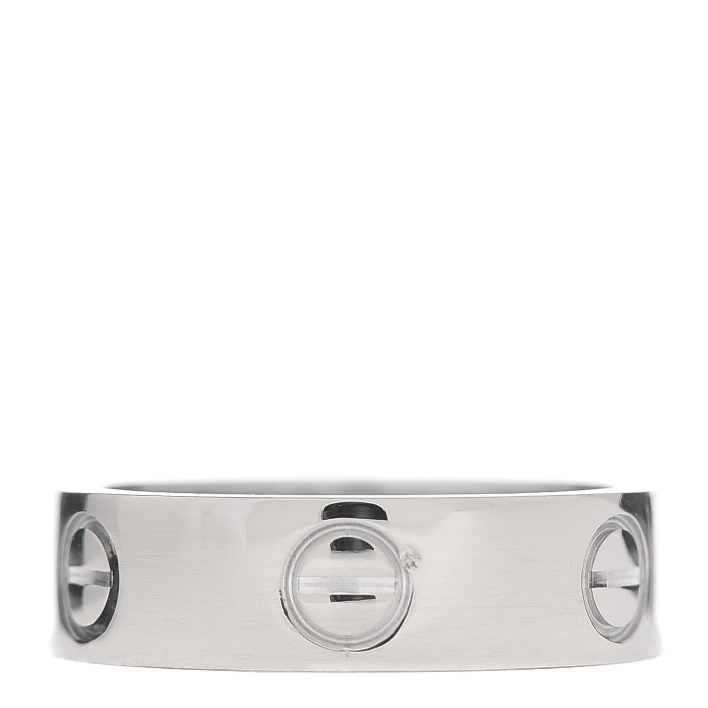 18K White Gold 5.5mm LOVE Ring 51 5.75