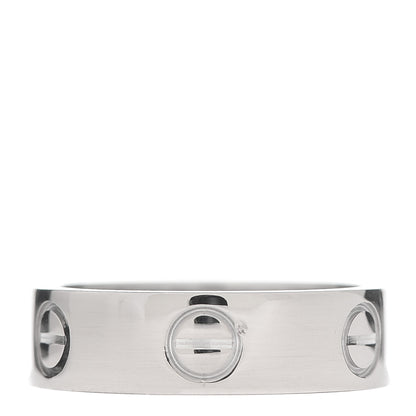 Cartier 18K White Gold 5.5mm LOVE Ring 51 5.75 1 of 4