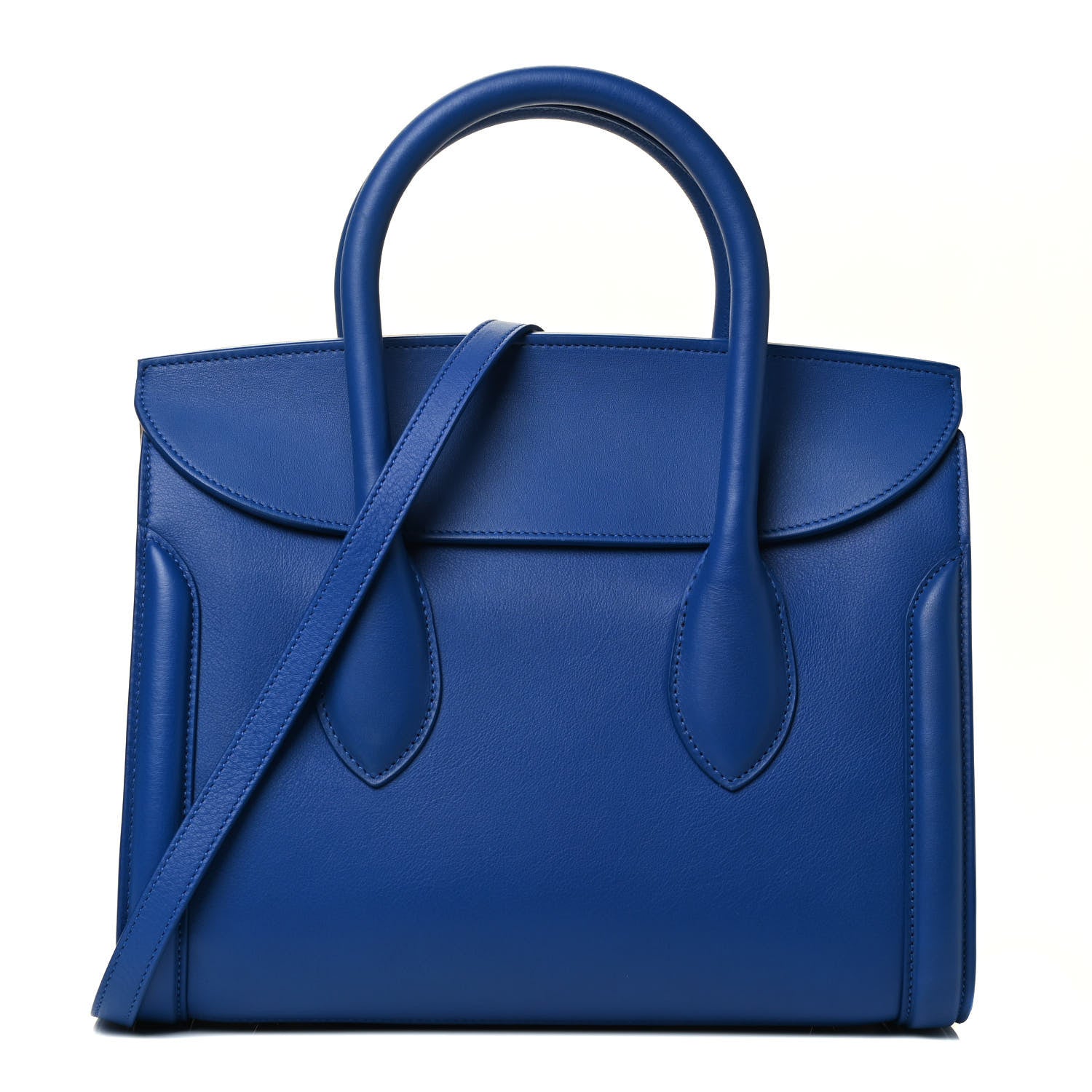 Alexander McQueen Sweet Calfskin Small Heroine 30 Blue 1 of 9