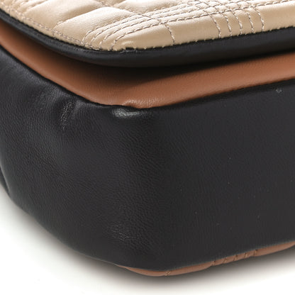 Burberry Lambskin Quilted Small Lola Bag Soft Fawn Dark Moka 8 of 9