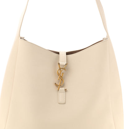 Saint Laurent Smooth Calfskin Large Le 5 A 7 Soft Hobo Blanc Vintage 9 of 13