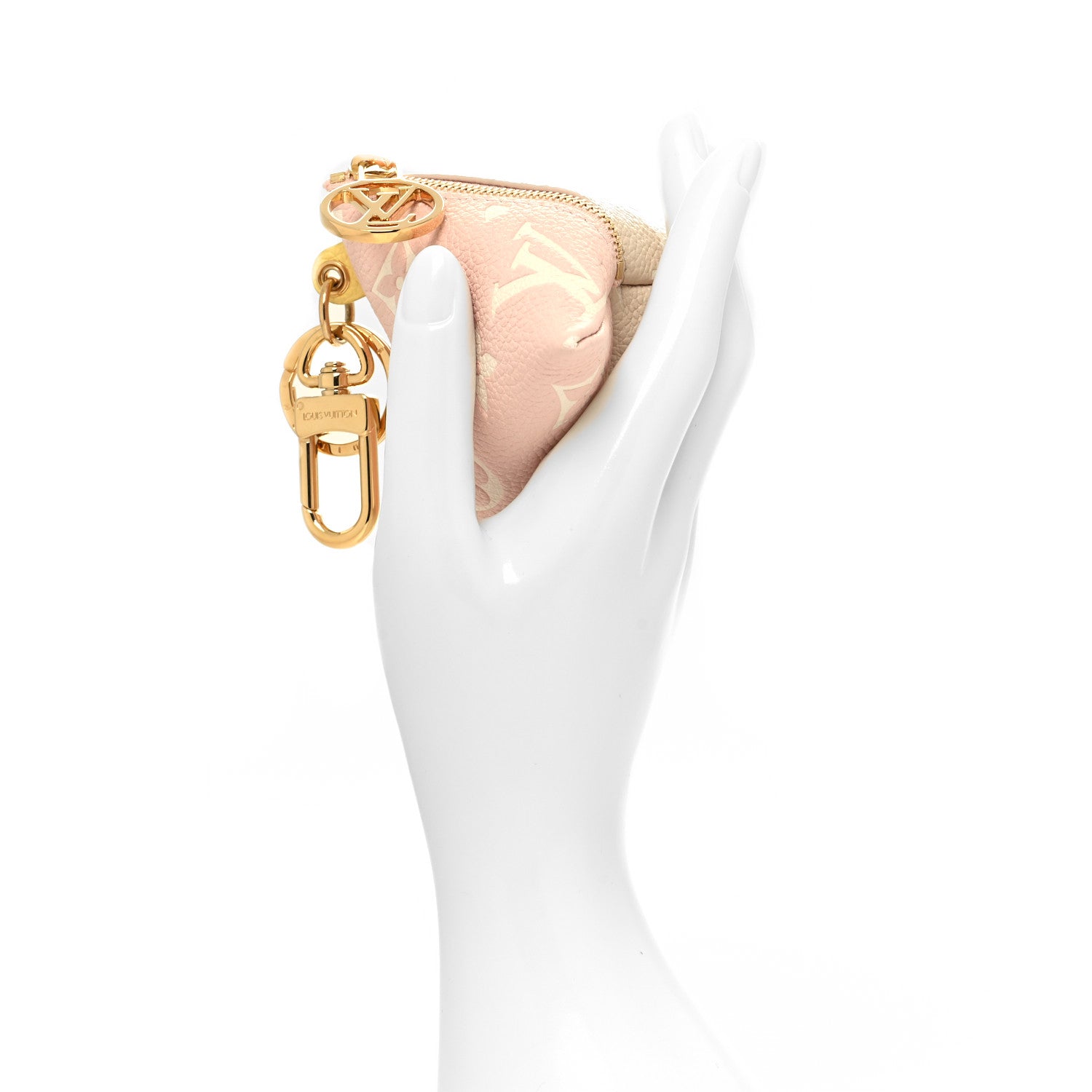 Louis Vuitton Monogram Berlingot Key Pouch Rose Beige 2 of 7