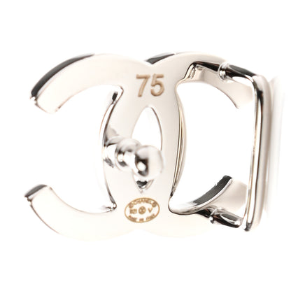 Chanel Calfskin CC Reversible Belt 75 Black Burgundy 5 of 6