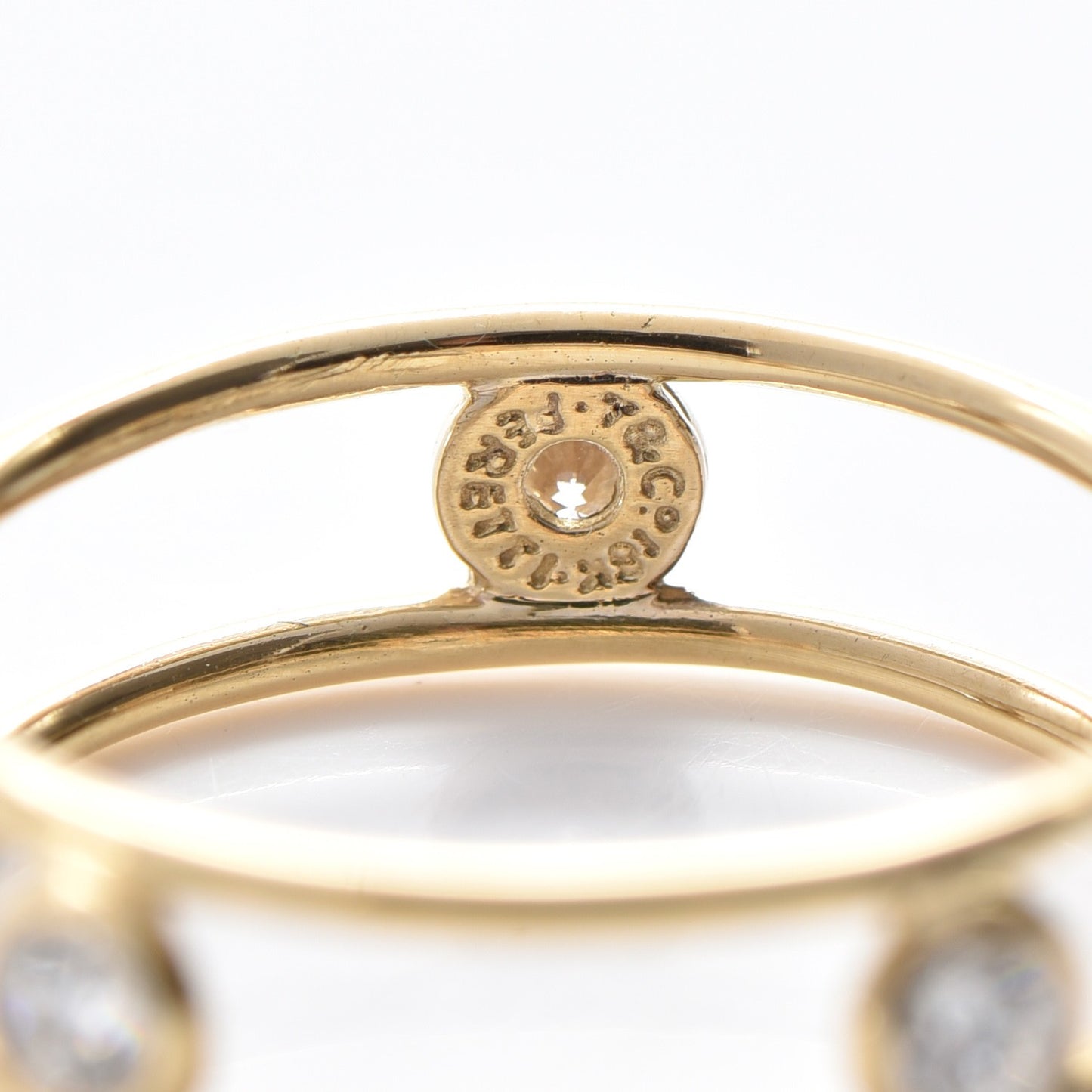 18K Yellow Gold Elsa Peretti Diamonds by the Yard Ring 51.9 6