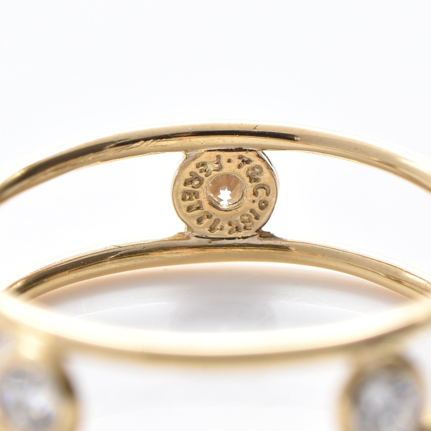 Tiffany 18K Yellow Gold Elsa Peretti Diamonds by the Yard Ring 51.9 6 5 of 6