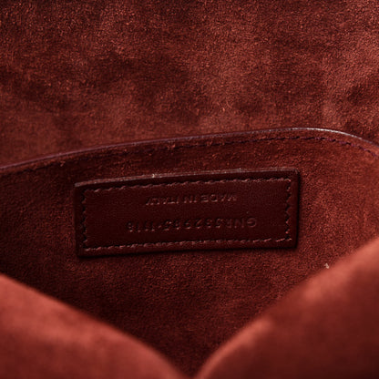 Saint Laurent Lizard Calfskin Embossed Betty Messenger Palissandre 7 of 9