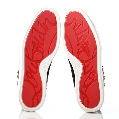 Christian Louboutin Suede Strass Louis On Fire Flat Sneakers 41.5 Multi 6 of 10