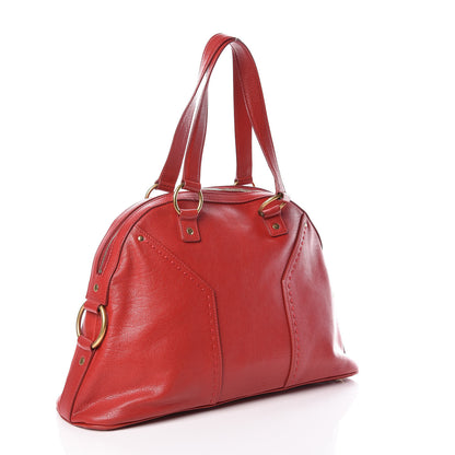 Saint Laurent Calfskin Large Muse Red 3 of 9
