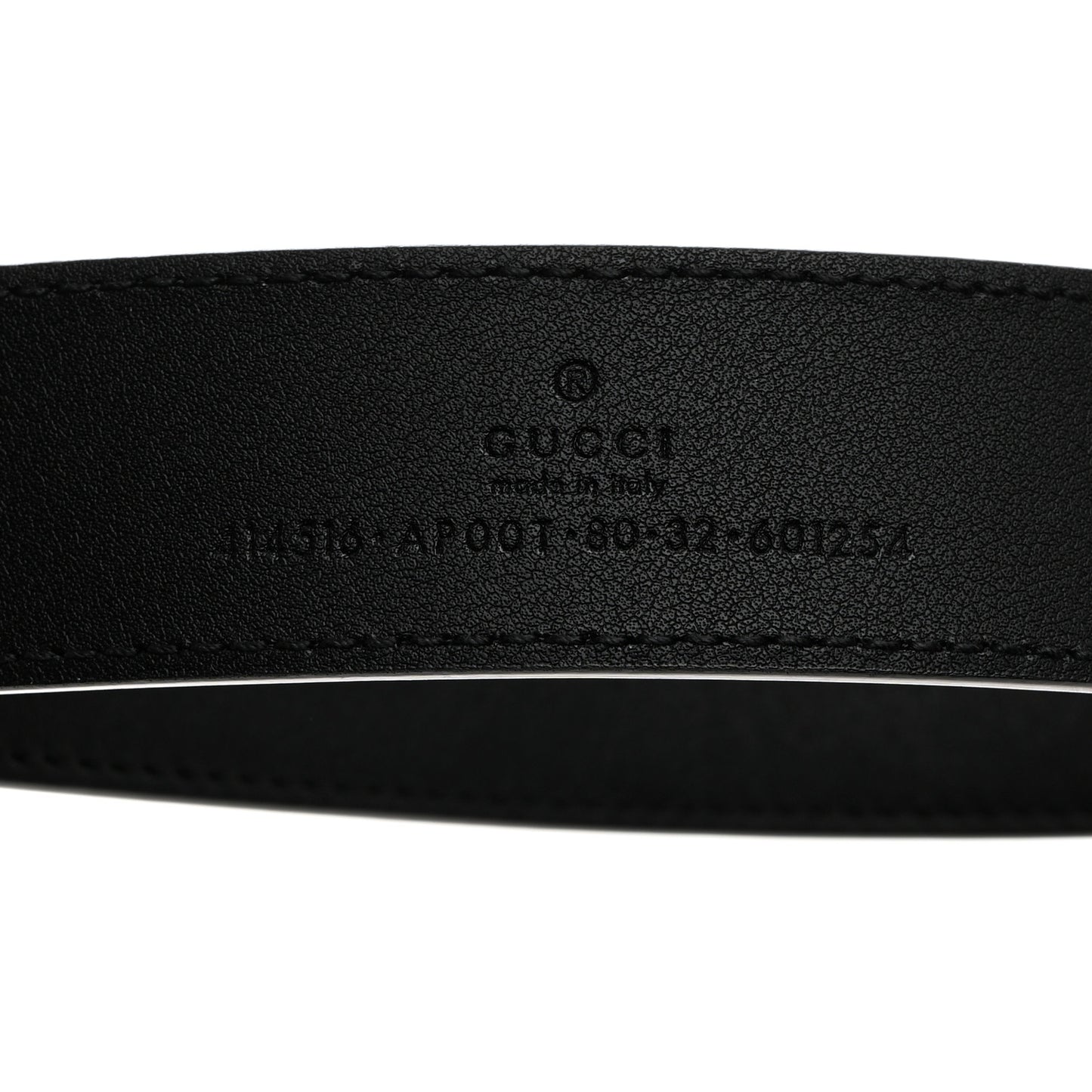 Calfskin Double G 30mm Belt 80 32 Black