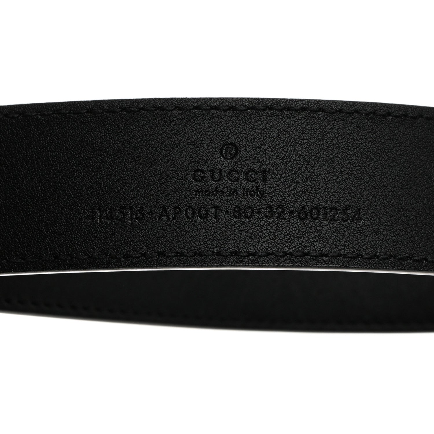 Gucci Calfskin Double G 30mm Belt 80 32 Black 3 of 6