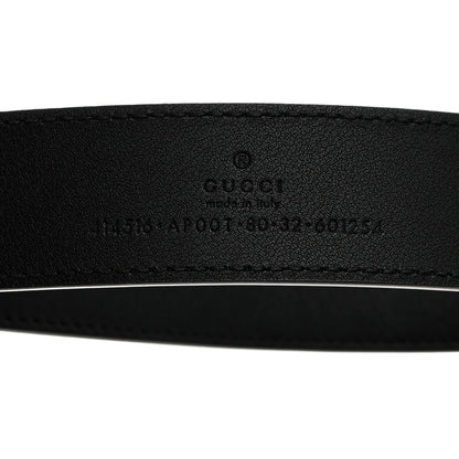 Gucci Calfskin Double G 30mm Belt 80 32 Black 3 of 6
