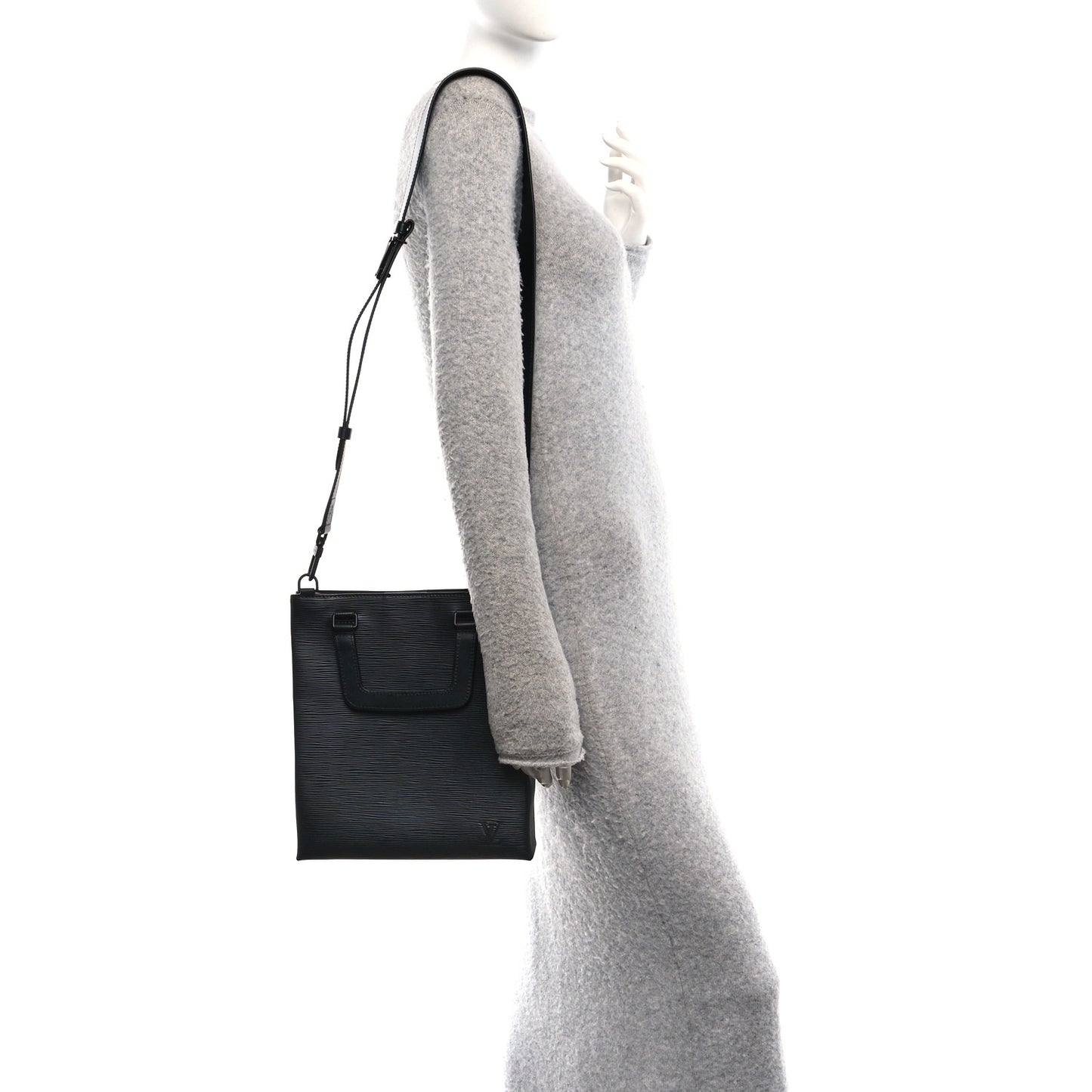 Epi Sac Plat Fold Bag Black