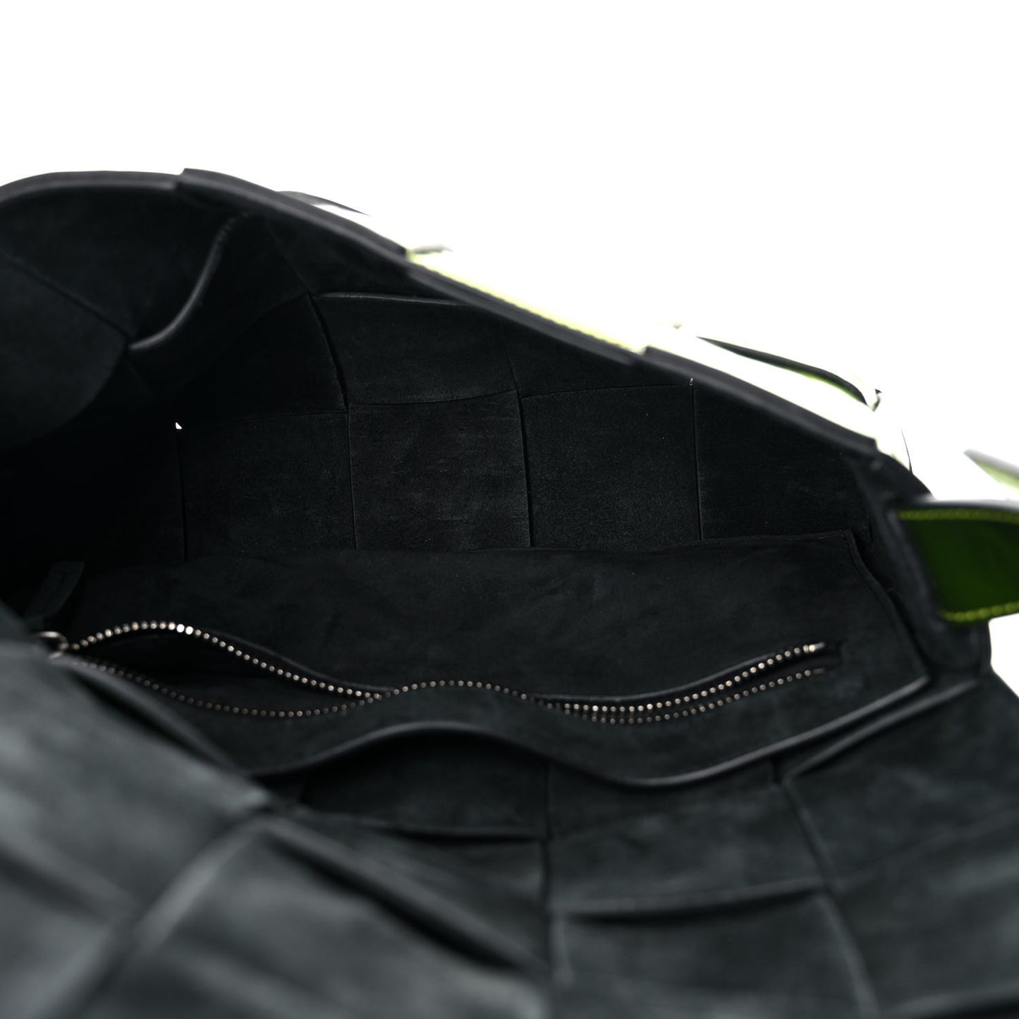 Metallic Crushed Calfskin Maxi Intrecciato Cassette Crossbody Bag Chlorophyll