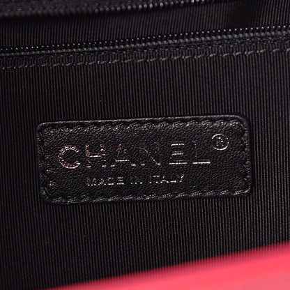 Chanel Patent Calfskin New Medium Plexiglass Boy Flap Pink 9 of 11