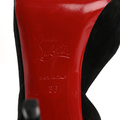 Christian Louboutin Suede Rabakate 100 Pumps 36 Black 8 of 12