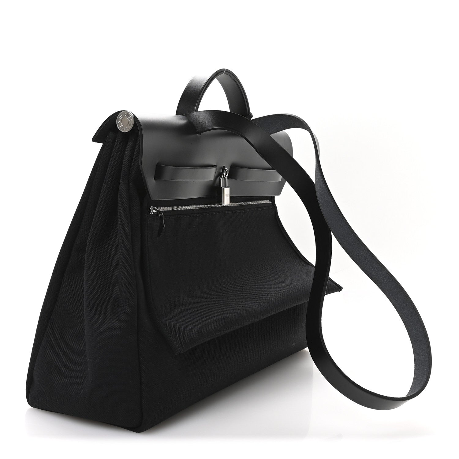 Hermes Toile Vache Hunter Herbag Zip 39 MM Black 4 of 12