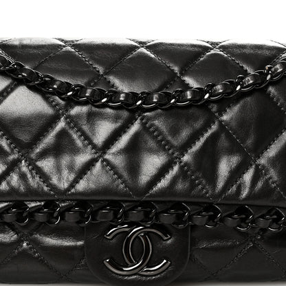 Chanel Calfskin Quilted Medium Chain Me Flap Grey 8 of 10