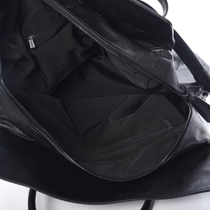 Chanel Caviar Large CC Shoulder Bag Black 5 of 9