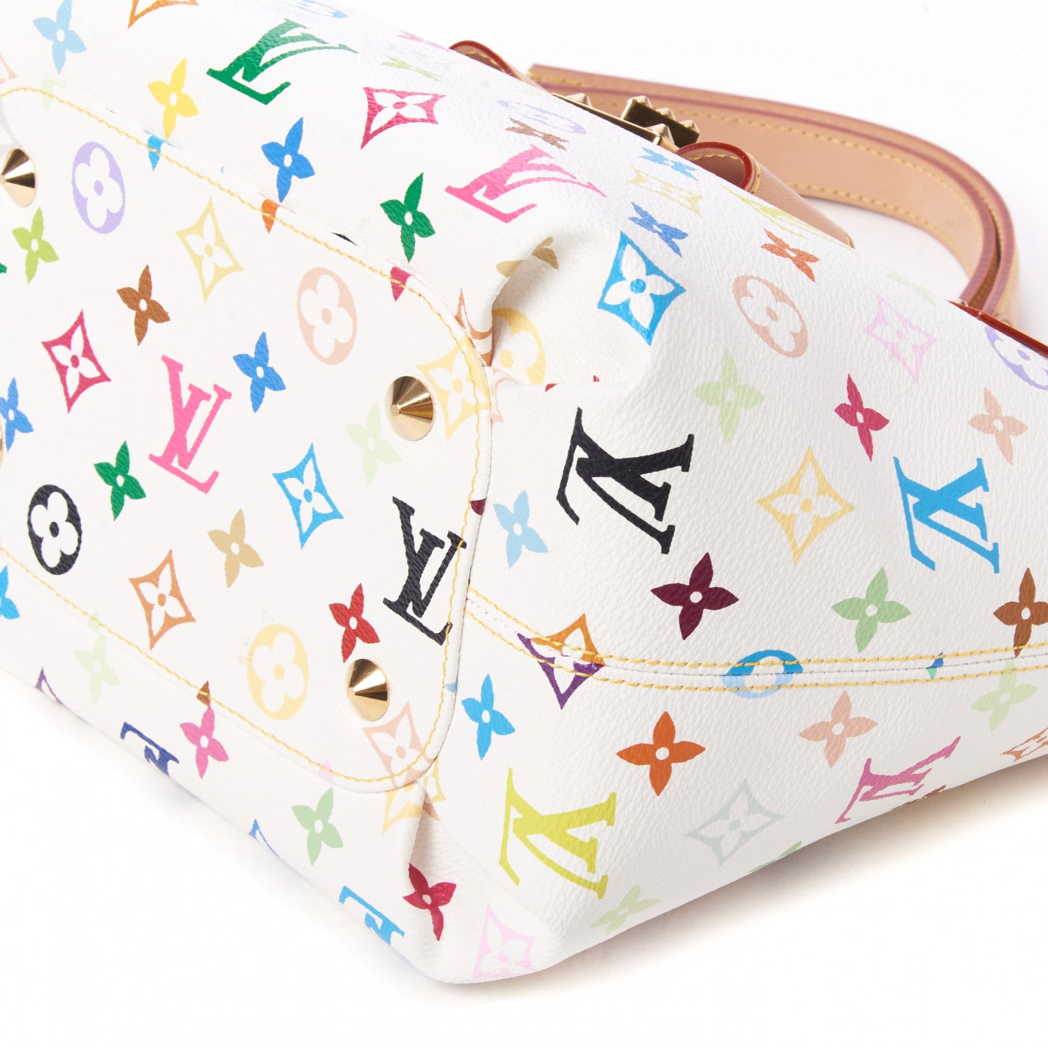 Louis Vuitton Monogram Multicolor Annie MM White 5 of 9