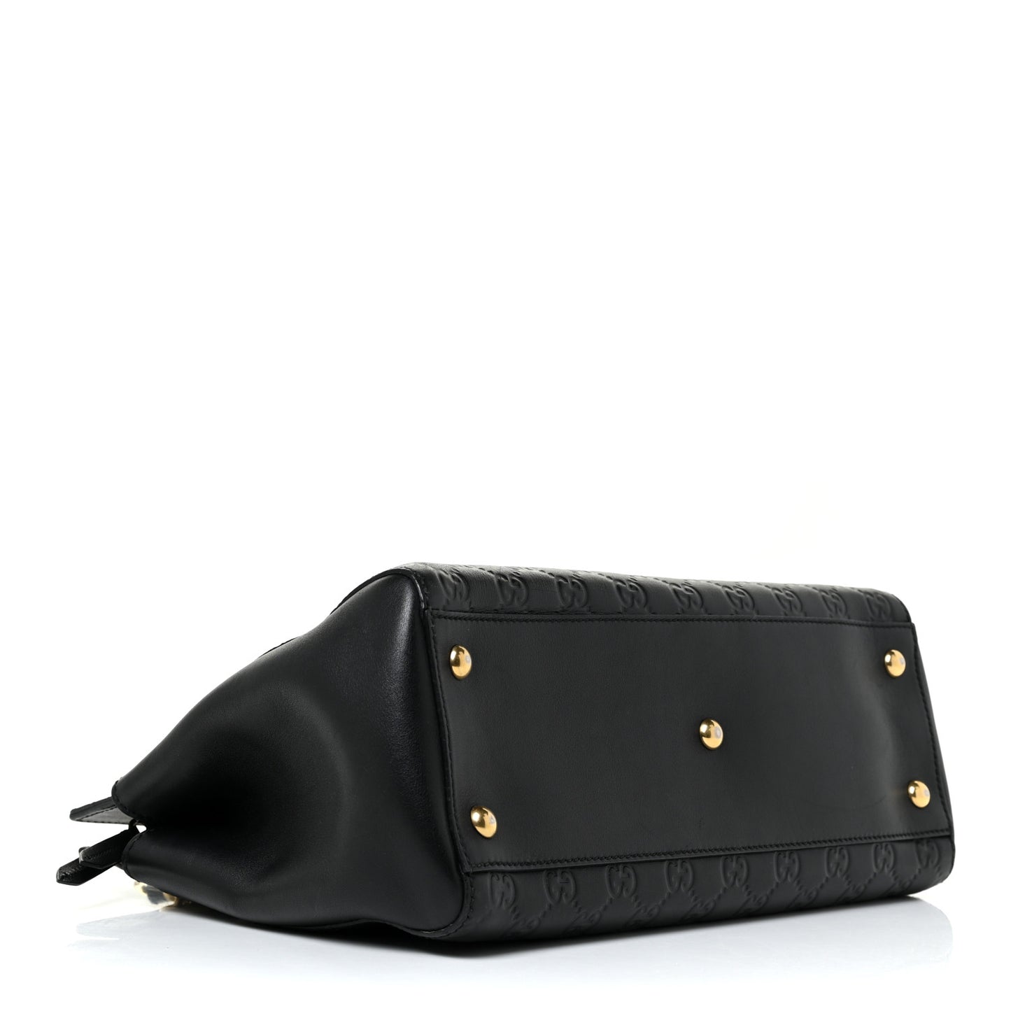 Guccissima Signature Medium Shoulder Tote Bag Black