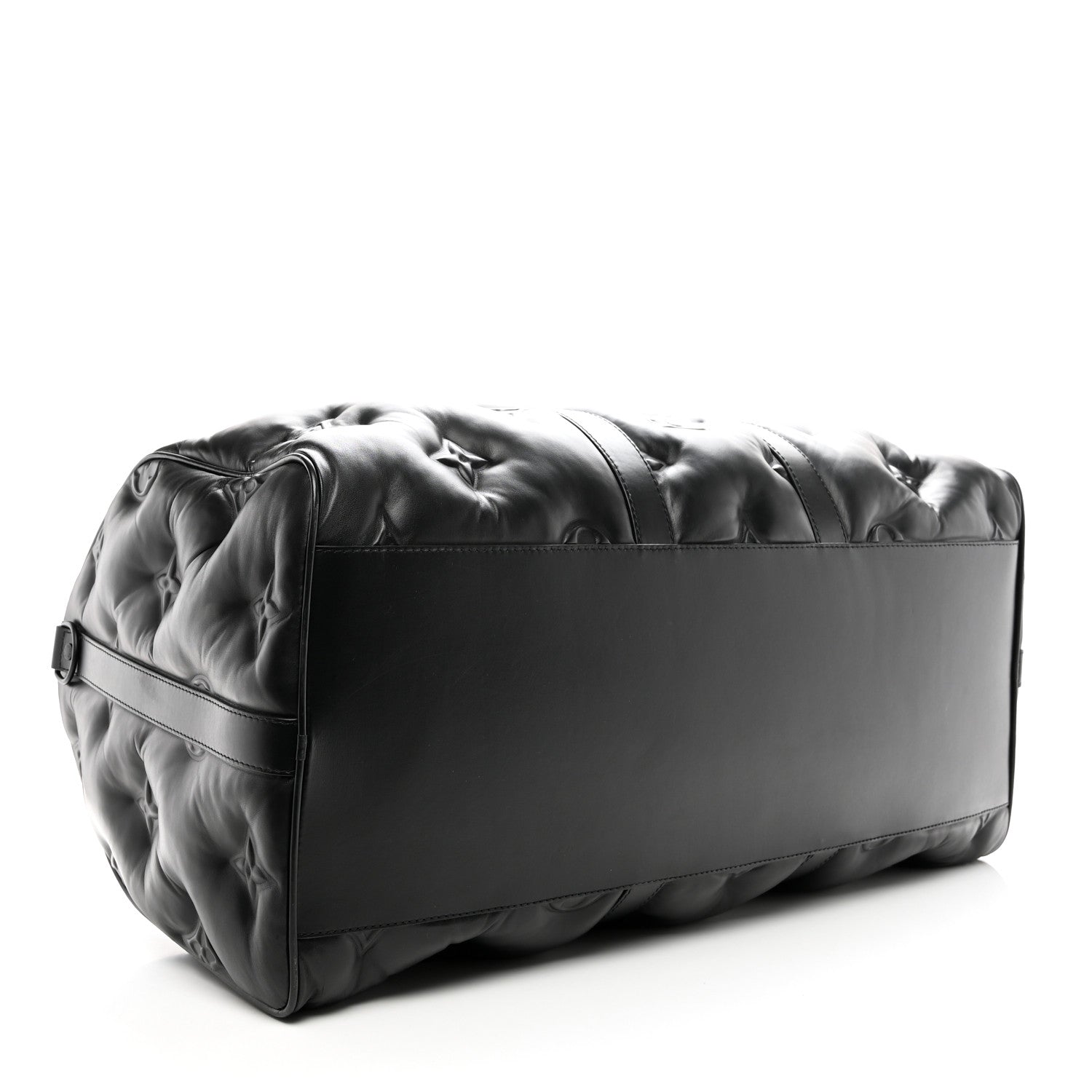 Louis Vuitton Lambskin Monogram Keepall Puffer XL Bandouliere 75 Black 3 of 11