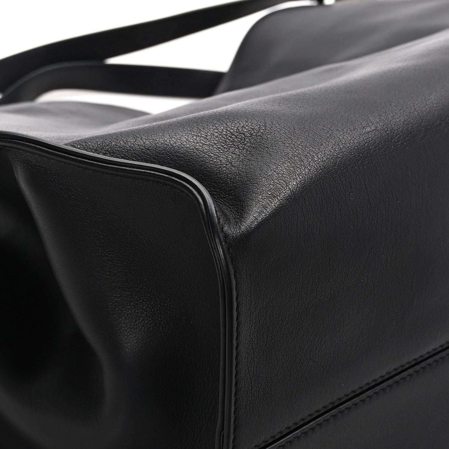 The Row Polished Saddle Calfskin Alexia Bag Black 9 of 12