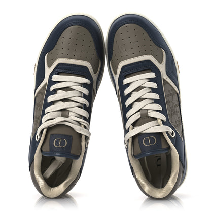 Christian Dior Smooth Calfskin Oblique Galaxy Perforated Mens B27 Low Top Sneakers 41 Brown Deep Grey 2 of 12