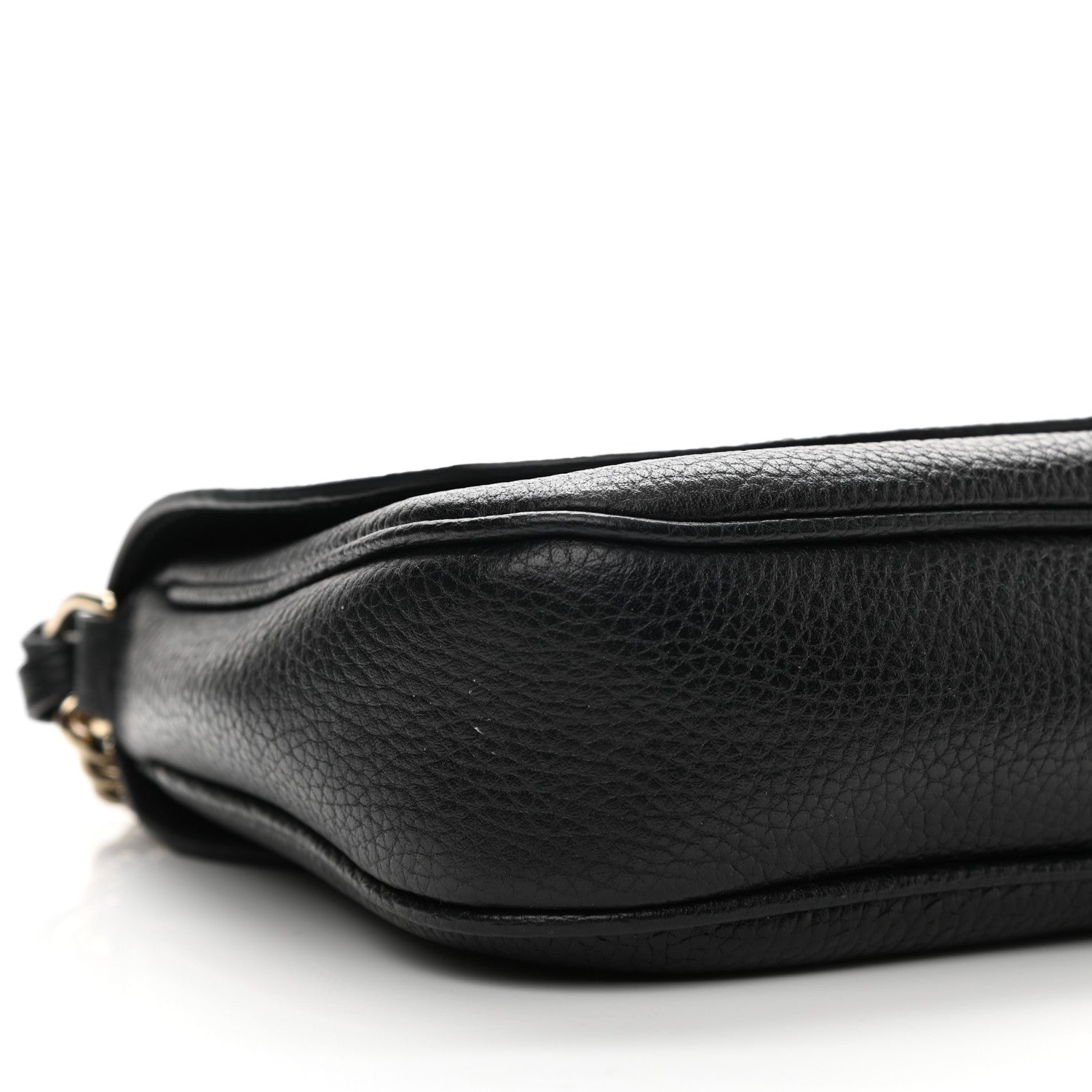 Gucci Pebbled Calfskin Medium Soho Flap Crossbody Black 9 of 11