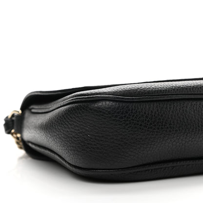 Gucci Pebbled Calfskin Medium Soho Flap Crossbody Black 9 of 11