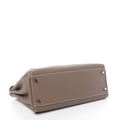 Hermes Togo Kelly Retourne 32 Etoupe 4 of 16