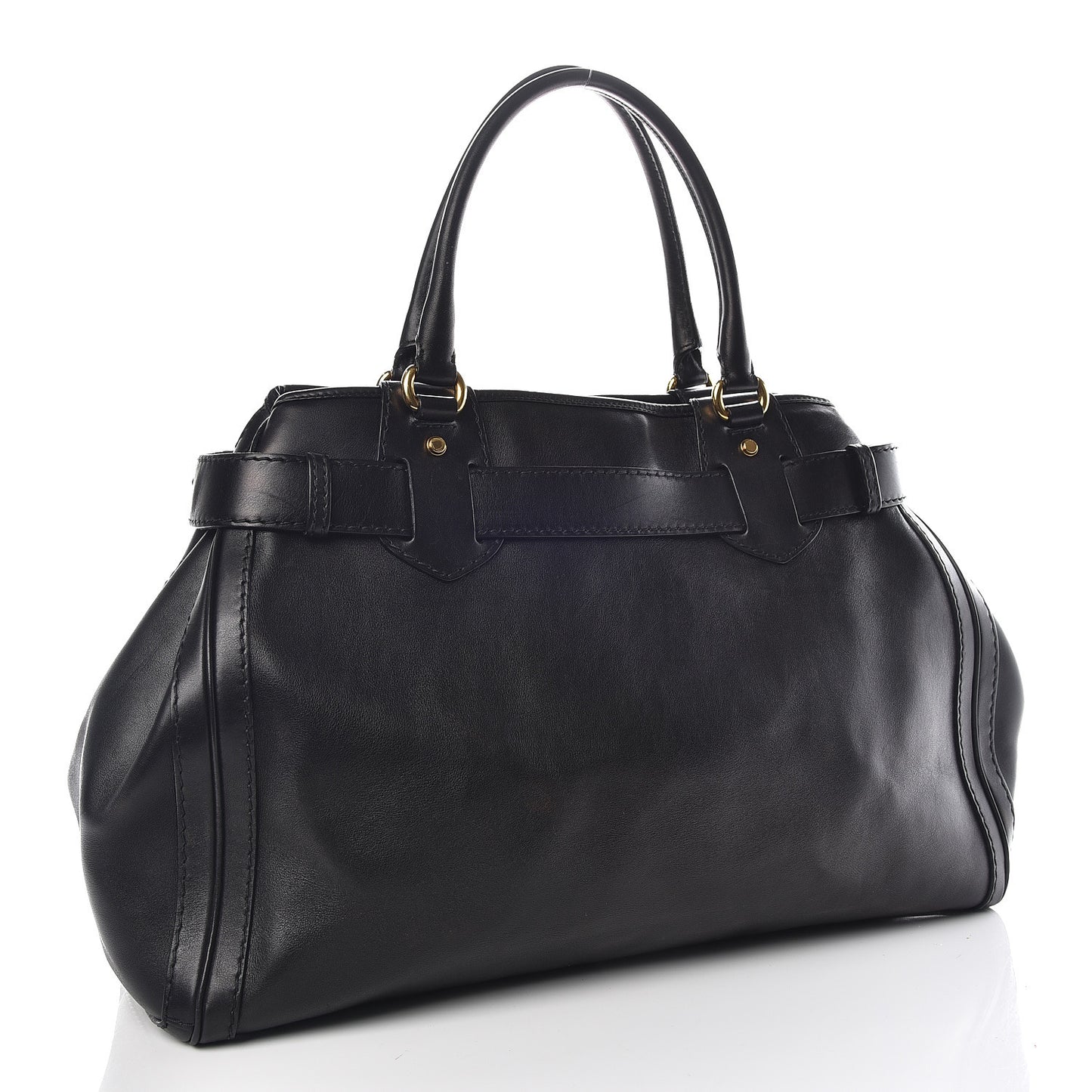 Calfskin Large GG Running Tote Black