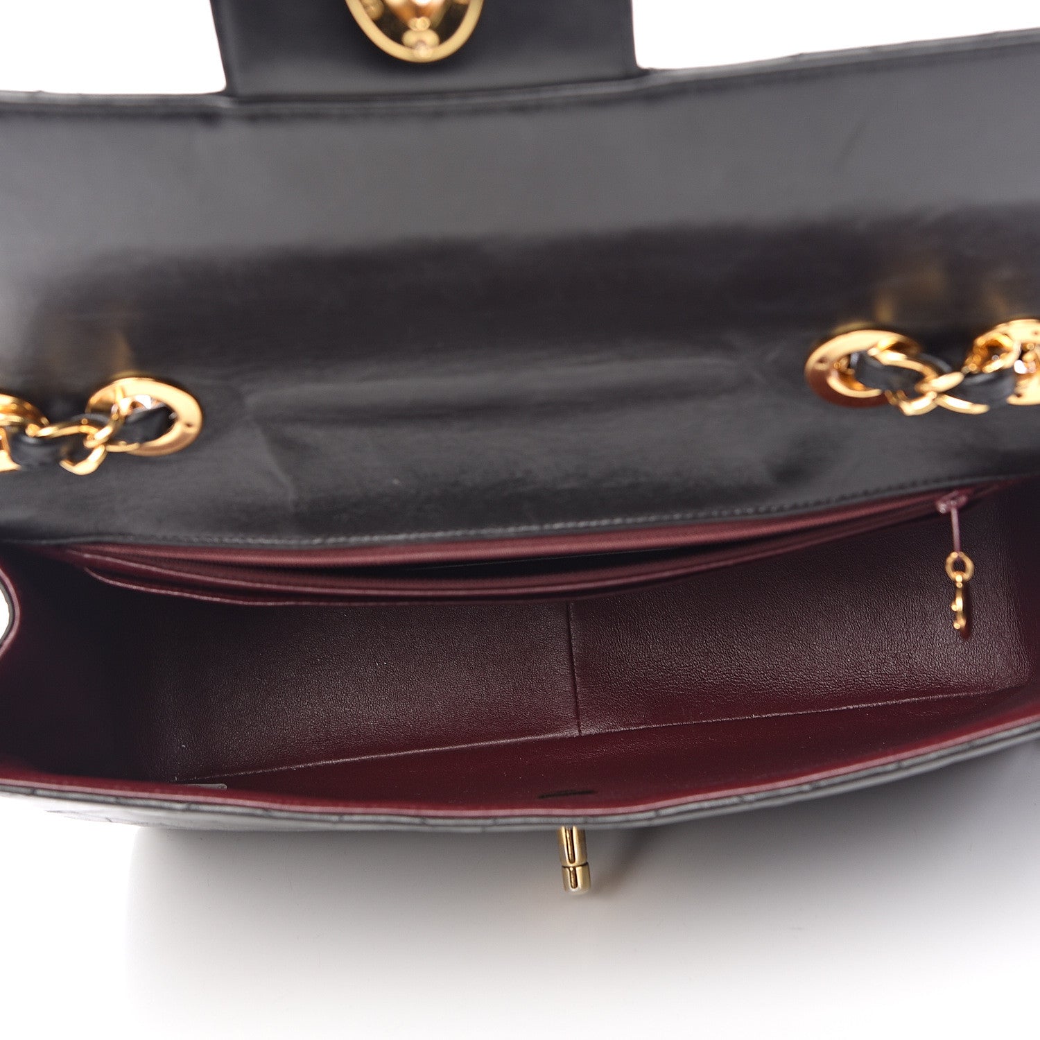 Chanel Lambskin Quilted Jumbo Single Flap Black 5 of 17
