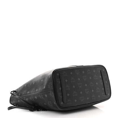MCM Visetos Medium Liz Reversible Shopper Tote Black 7 of 19