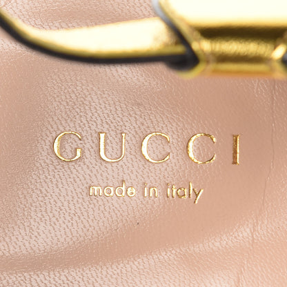 Gucci Metallic Nappa Willow Pearl Thong Sandals 40 Gold 7 of 9