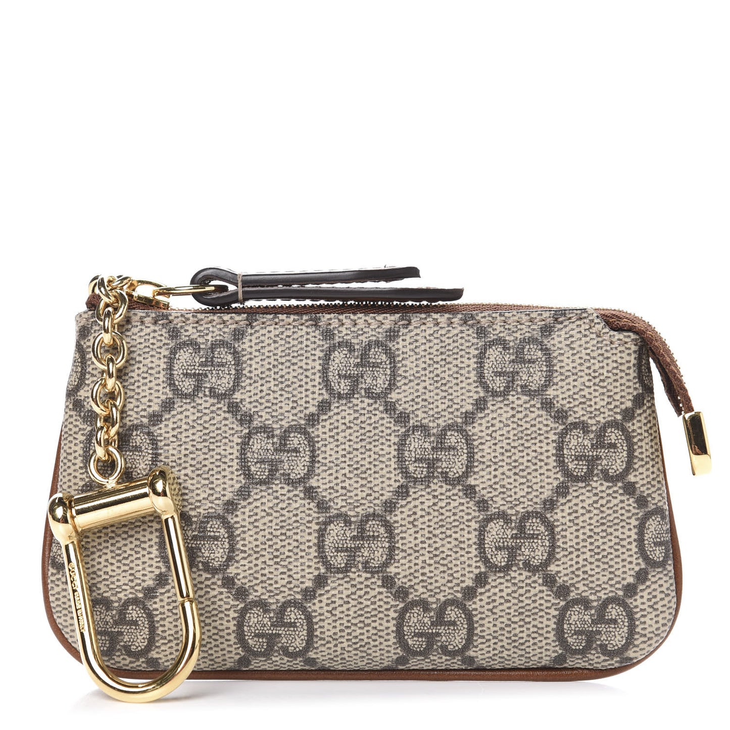 GG Supreme Monogram Key Case Brown