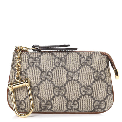 Gucci GG Supreme Monogram Key Case Brown 1 of 8