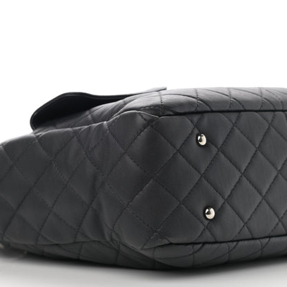 Chanel Calfskin Quilted Ultra Pocket Shopping Tote Black 9 of 13
