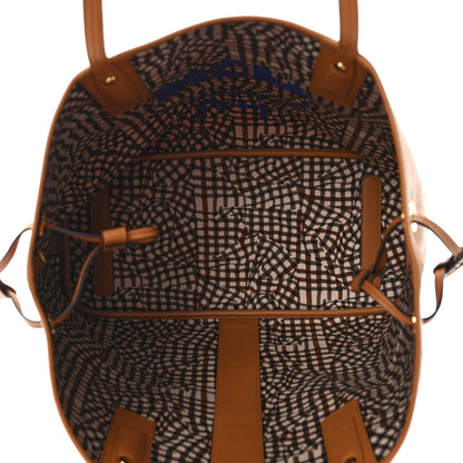 MCM Visetos Medium Liz Reversible Shopper Tote Cognac 8 of 14