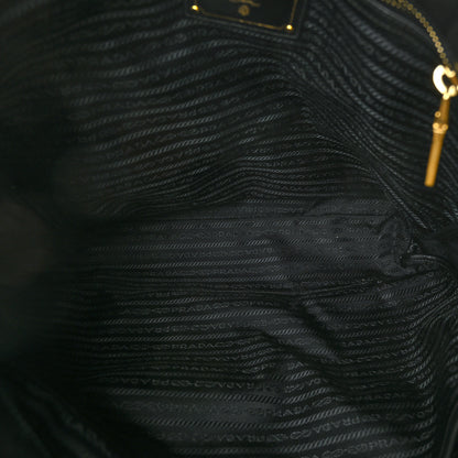 Prada Soft Calf Shopping Tote Black 4 of 9
