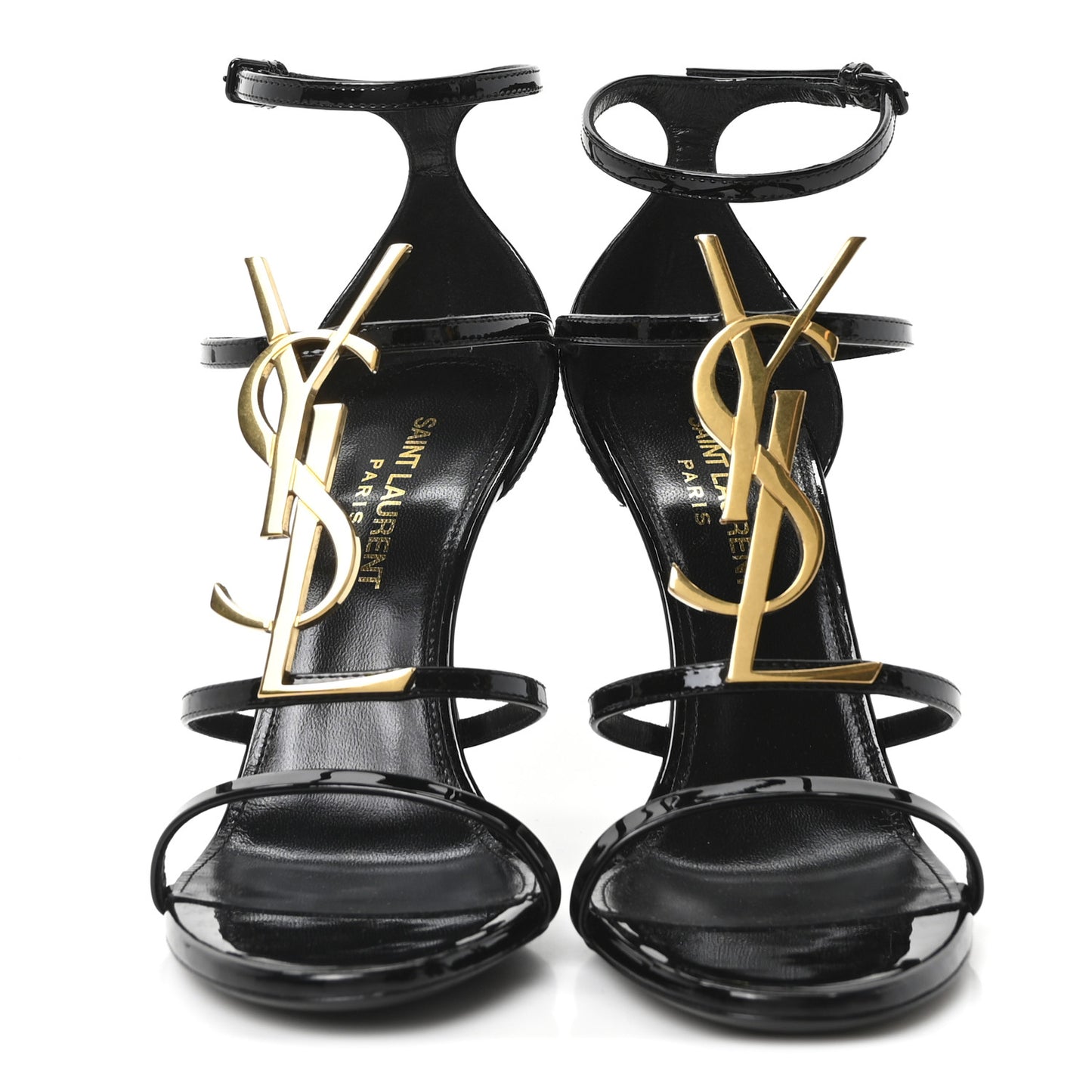 Patent Cassandra 100 Ankle Strap Sandals 36 Black