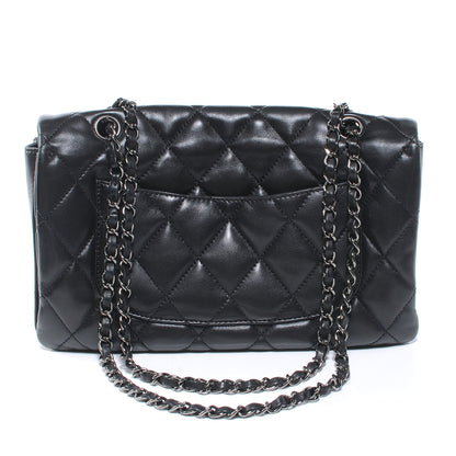 Chanel Lambskin Quilted 3 Large Flap Black 3 of 7